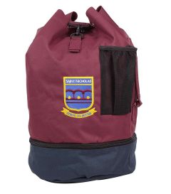 BAG-40-SNH - SNH Dufflebag - Maroon/navy/logo - One