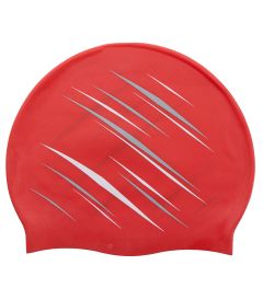 HAT-15-WPO - Swimming Cap - Red/grey/white - One