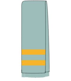 SCF-58-ACY - Long Knit Scarf - Sky/Gold - One
