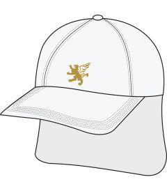 HAT-44-KWS - Legionnaire cap with logo - White/logo - One