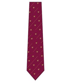 NKT-86-KWS - Clip on Tie - Maroon/logo - 16L