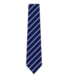 ACC-32-POL - 6th Form Tie - Navy/Sky/Gold - 52L