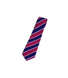 ACC-40-CFC - Senior Tie - Cherry/Navy/Silver - One