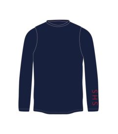 BAS-12-SHS - Baselayer top - Navy/logo