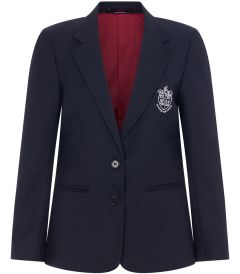 BLR-34-DUC - Fieldfare Blazer - Navy/Claret/logo