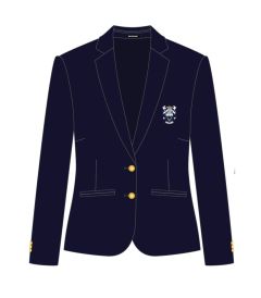 BLR-47-RDB - Girls blazer - Navy/logo