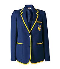 BLZ-15-SMP - St. Margarets Girls Blazer - Royal/yellow/logo