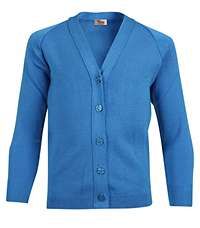 CAR-12-ACY - V-neck cardigan - Capstan Blue