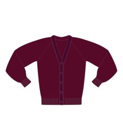 CAR-22-CAY - Cardigan - Claret/Navy