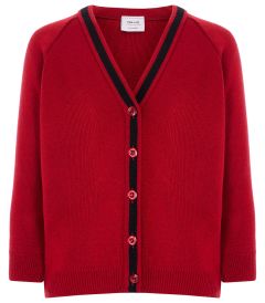 CAR-56-ACY - Cardigan - Red/black