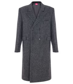 CAT-07-WOL - Tweed overcoat - Harris tweed