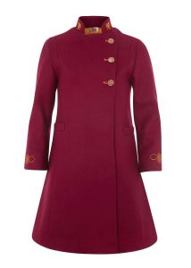 CAT-17-KWS - Girls winter coat - Cherry