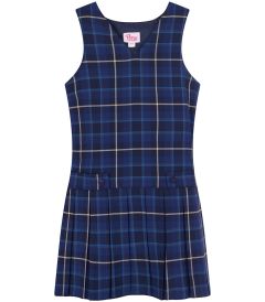 DRE-46-PVI - Pinafore dress with V neck - Holyrood Tartan