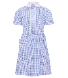 DRE-64-PCT - Summer Dress - Royal/white