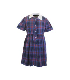 DRS-12-CFC - Summer dress - Navy Tartan