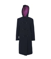 DUF-01-DIS - Duffle coat - Navy/maroon