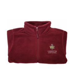 FLC-11-CFC - Fleece with school logo - Maroon/logo