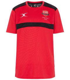 GSH-09-CMN - Gilberts Red short sleeve T-sh - Red/black/logo