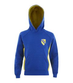 HDY-19-SMP - St. Margaret's hooded sweatshi - Royal/yellow/logo