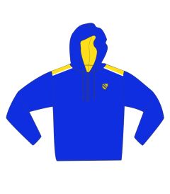 HDY-27-SMP - Hoodie - Royal/yellow/logo