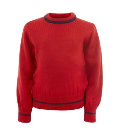 JUM-20-ACY - Round neck jumper - Red/navy