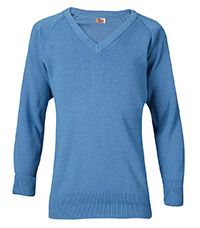 JUM-51-ACY - V-neck jumper - Capstan Blue
