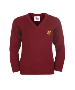 JUM-62-KWS - Kensington Wade Jumper - Cherry/Logo