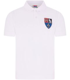 PLO-17-QES - Uniform Polo Shirt - White/logo