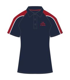 PLS-04-TRS - Polo Shirt - Navy/red/logo