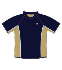 RGY-51-QES - Games Top - Navy/gold/logo