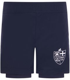 SHO-06-DUC - 2 in 1 Shorts - Navy/logo
