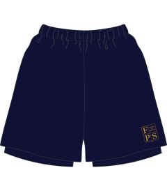 SHO-06-FPS - 2 in 1 Shorts - Navy/logo