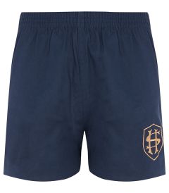 SHO-08-SHR - Cotton Shorts - Navy/logo
