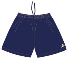 SHO-58-CBH - Unisex Games Shorts - Navy/logo