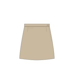 SKO-41-RDB - Senior skort - Stone