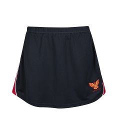 SKO-43-YRM - Girls Games Skort - Navy/red/logo