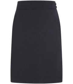 SKT-69-PWL - Merchant A-line skirt - Charcoal