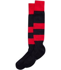 SOC-69-POL - Sports socks - Red/black