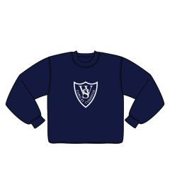 SWE-02-TWH - The White House sweatshirt - Navy/logo