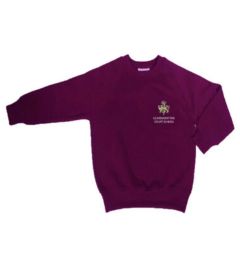 SWT-19-CFC - Crew Neck Eco Sweatshirt - Maroon/logo