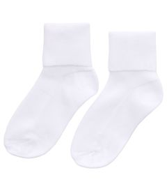 TPP-23-COP - Fold top ankle socks (2 pairs) - White
