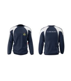 TRA-83-CFC - Claremont Training Top - Navy/white/logo