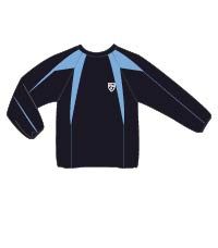 TRA-83-SMH - St Marys Training top - Navy/sky/logo