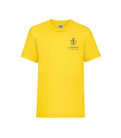 TSH-43-CFC - House T-shirt Longcross - Yellow/logo