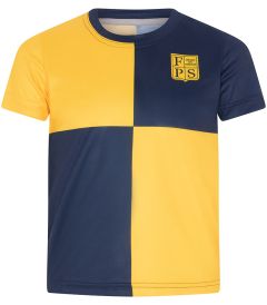 TSR-26-FPS - Classic Technical T-Shirt - Navy/yellow/logo