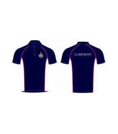 TSR-36-CFC - Unisex Sports Polo - Navy/Pink/White