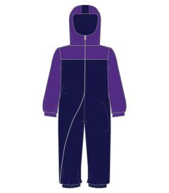 WET-34-POL - Rainwear Suit - Navy/purple