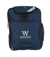 BAG-26-WWP - Wandsworth Prep Backpack - Navy/logo - One