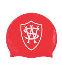 HAT-15-WPS - Wetherby Prep Swimming hat - Red/logo - One