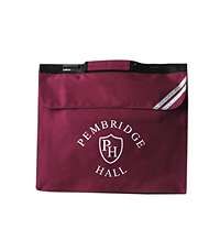 BAG-07-PBH - Pembridge Hall Book bag - Maroon/logo - One